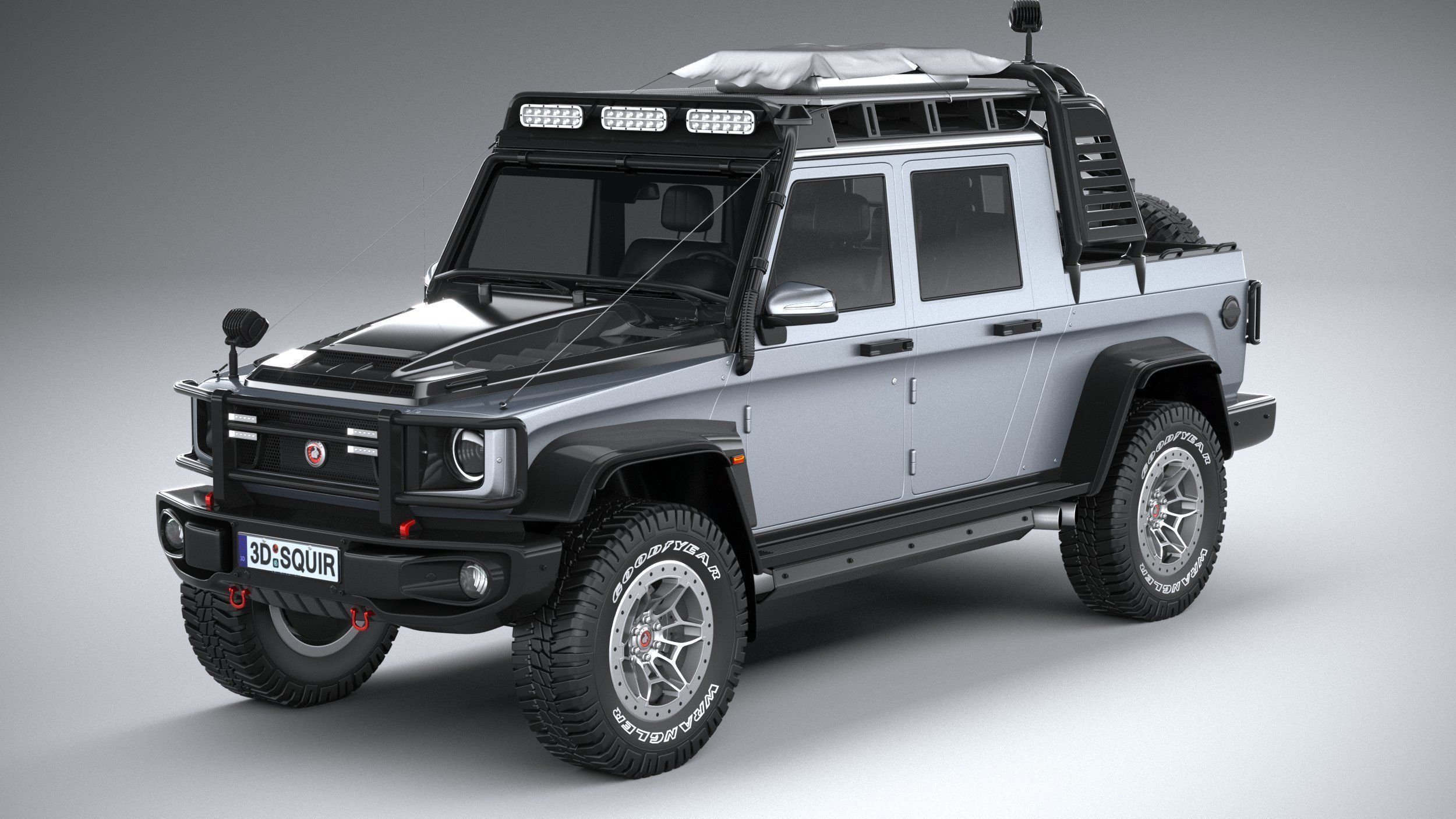 Generic Offroad Adventure Car 2022 3D model_1