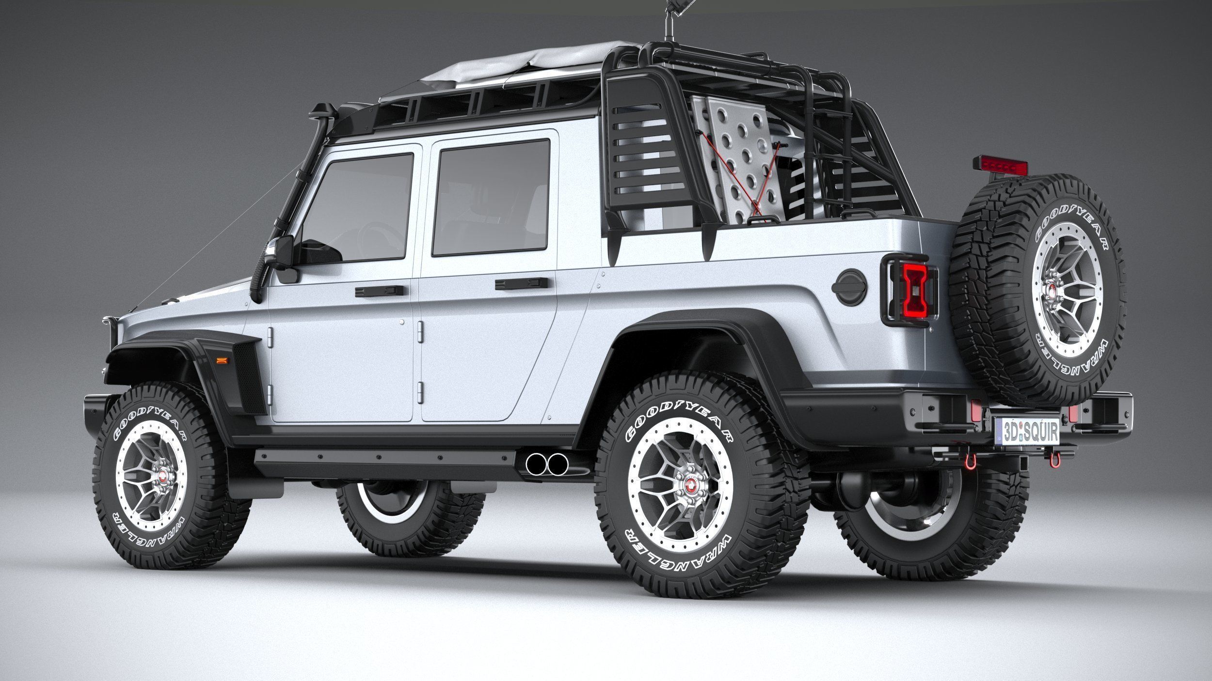 Generic Offroad Adventure Car 2022 3D model_5