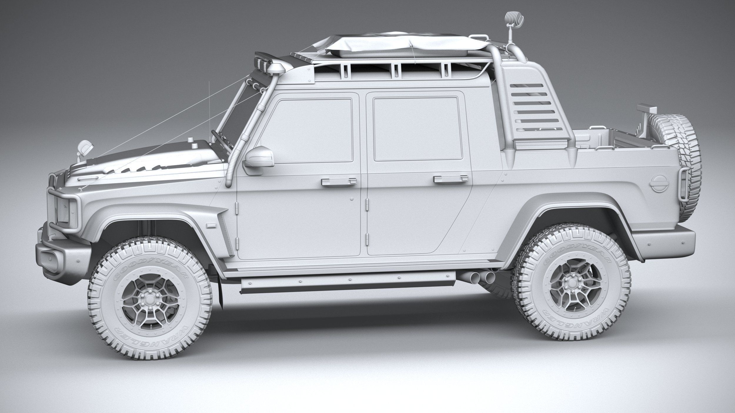 Generic Offroad Adventure Car 2022 3D model_22