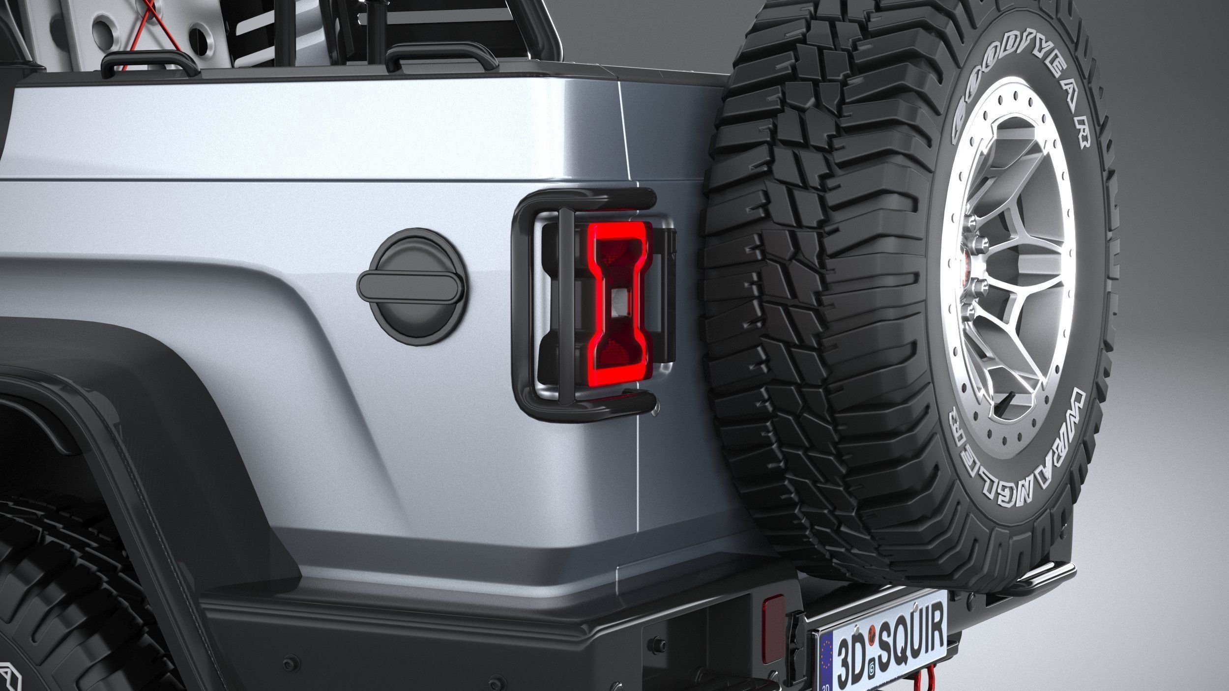 Generic Offroad Adventure Car 2022 3D model_6