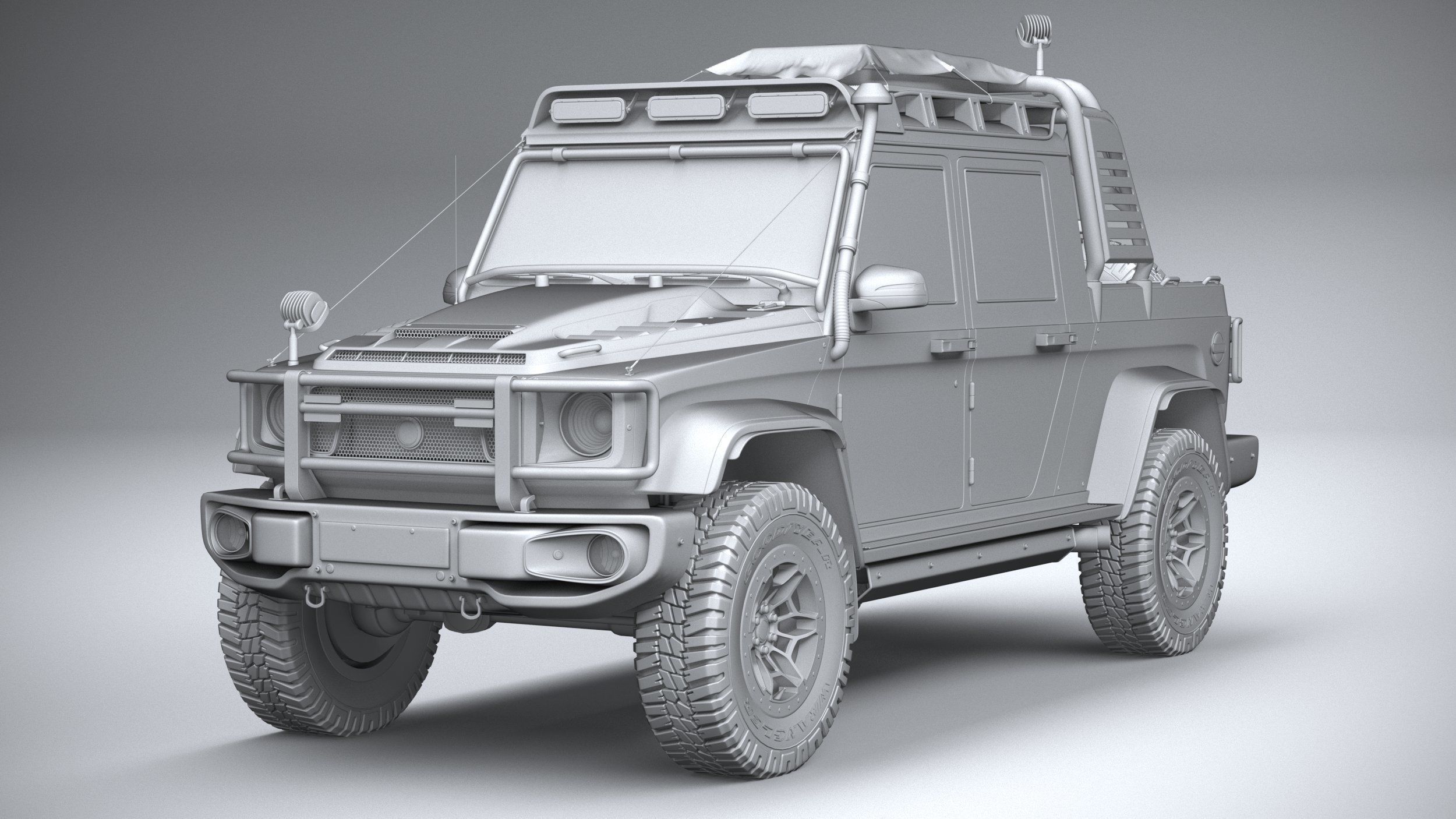Generic Offroad Adventure Car 2022 3D model_20