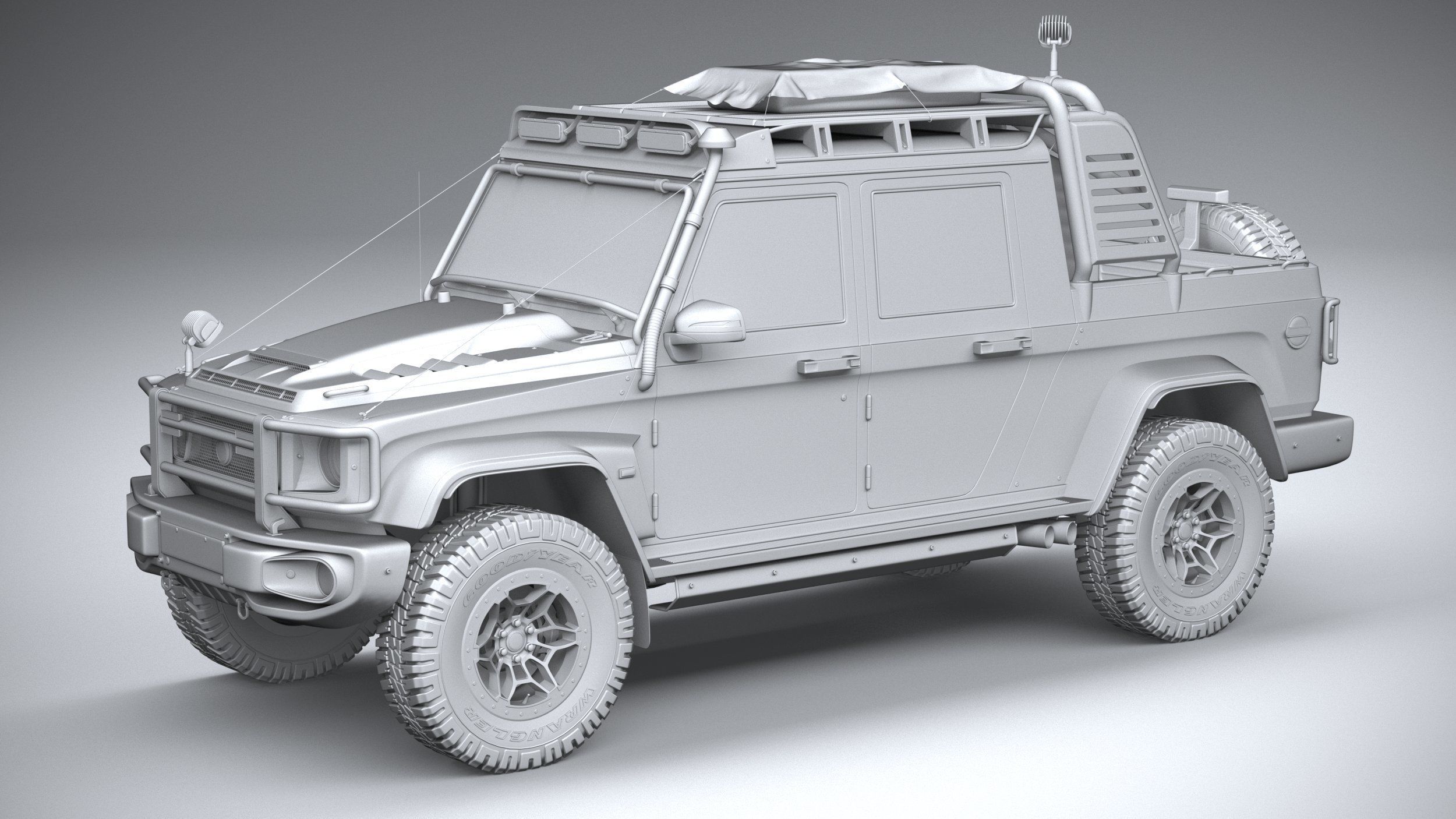 Generic Offroad Adventure Car 2022 3D model_19