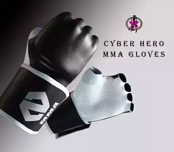 MMA Gloves Low-poly 3D model