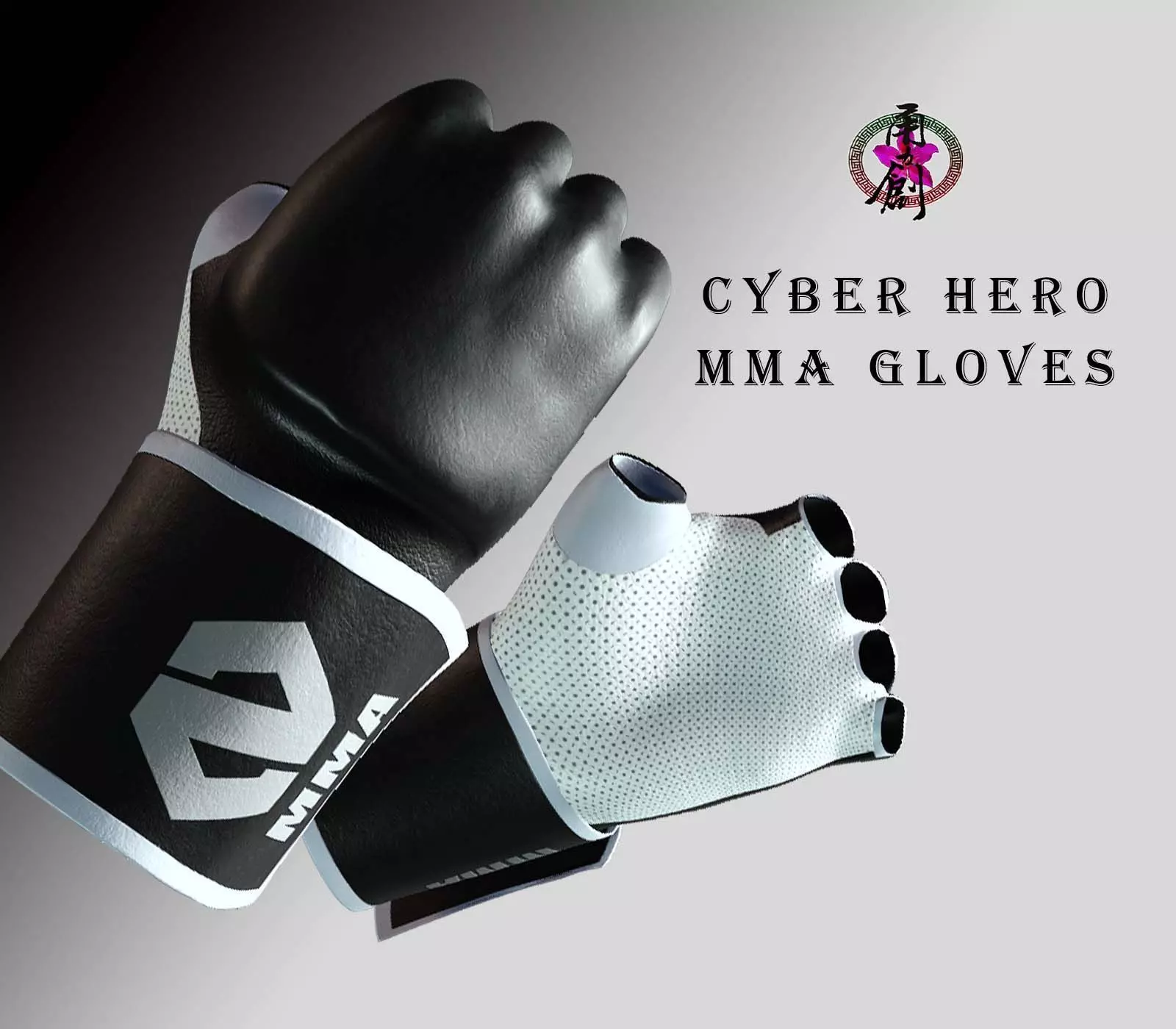 MMA Gloves Low-poly 3D model_0