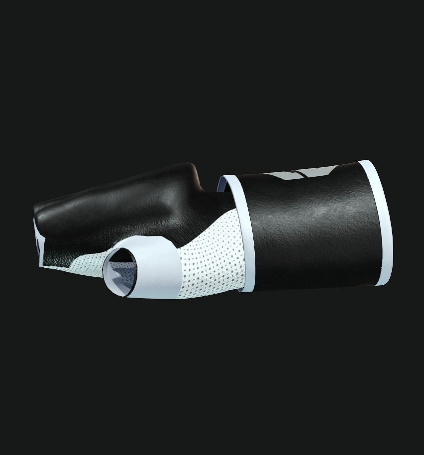 MMA Gloves Low-poly 3D model_6