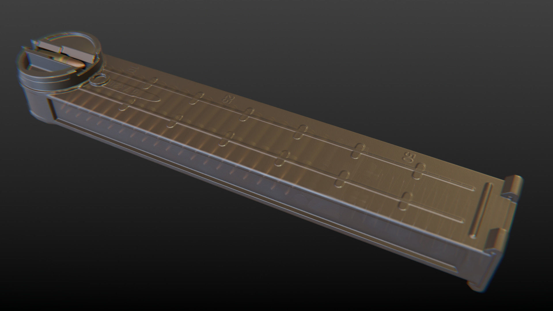 FN P90 Submachine Gun Low-poly 3D model_22