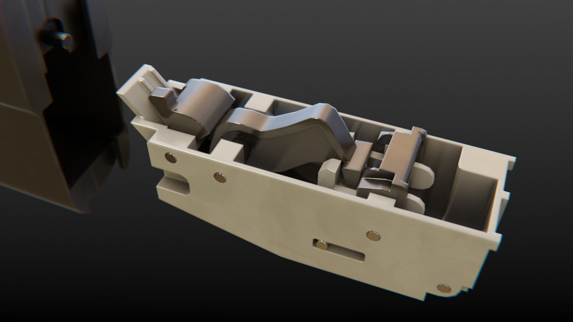 FN P90 Submachine Gun Low-poly 3D model_18