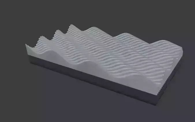 Modern wave  panel wall Futuristic structure Artistic Decoration