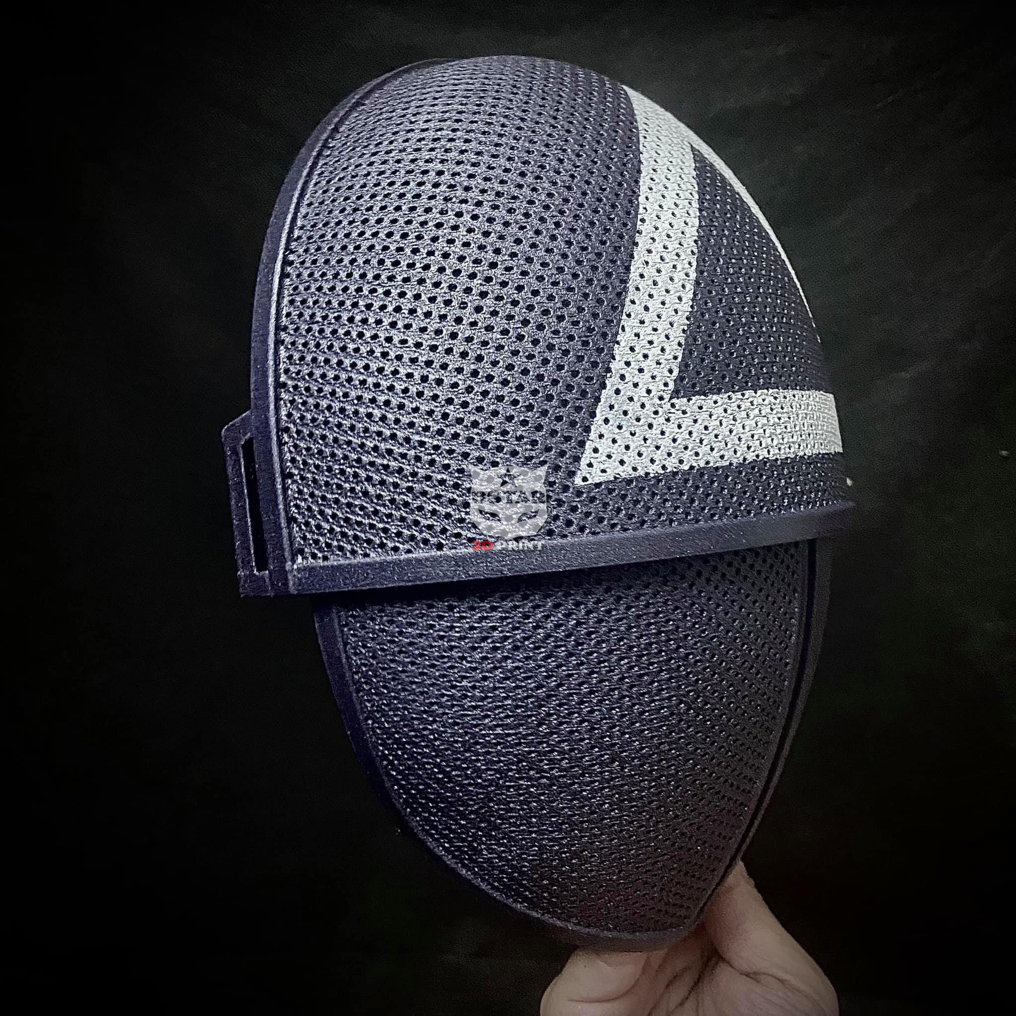 Squid Game Mask - Soldier Mask Foldable-Moveable - With Tutorial 3D print model_14