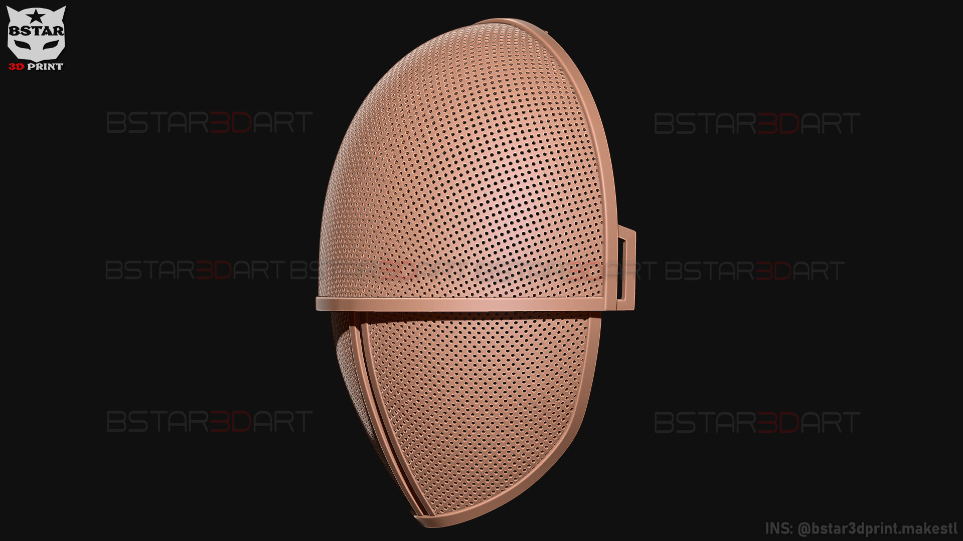 Squid Game Mask - Soldier Mask Foldable-Moveable - With Tutorial 3D print model_34