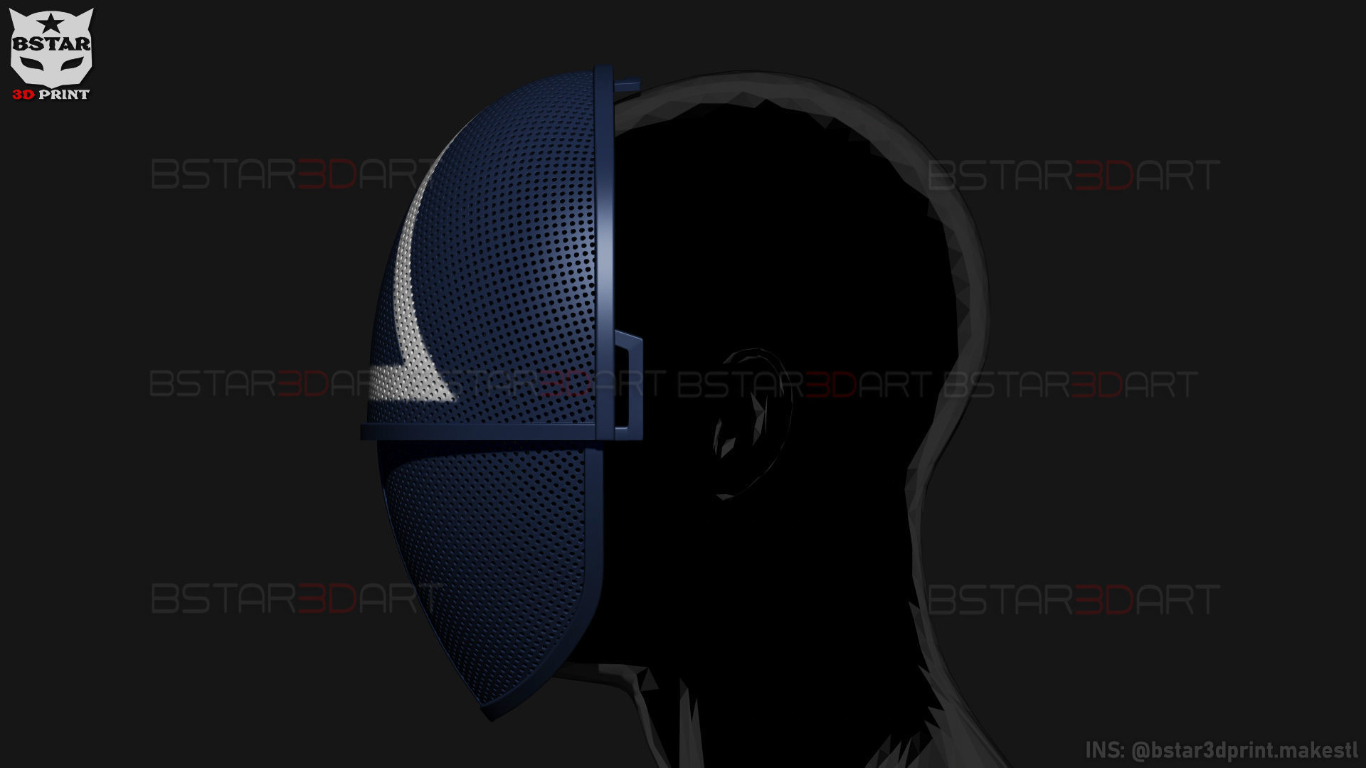 Squid Game Mask - Soldier Mask Foldable-Moveable - With Tutorial 3D print model_28