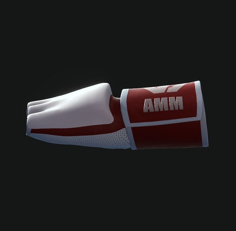 MMA Gloves-2 Low-poly 3D model_6