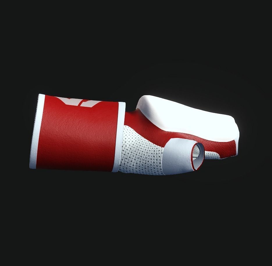 MMA Gloves-2 Low-poly 3D model_3