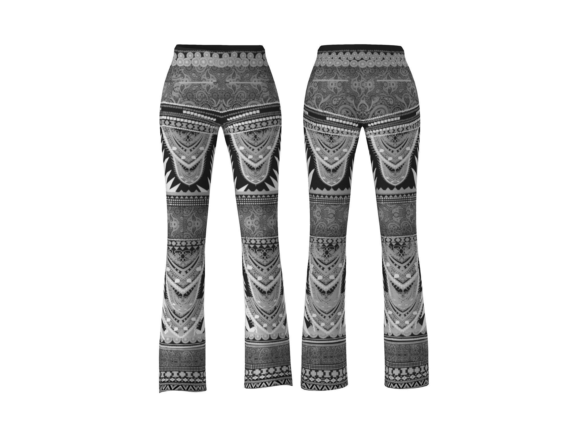 Tail Top and Separatable Leggins Low-poly 3D model_5