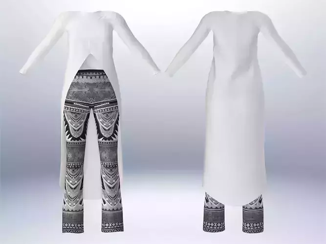 Tail Top and Separatable Leggins