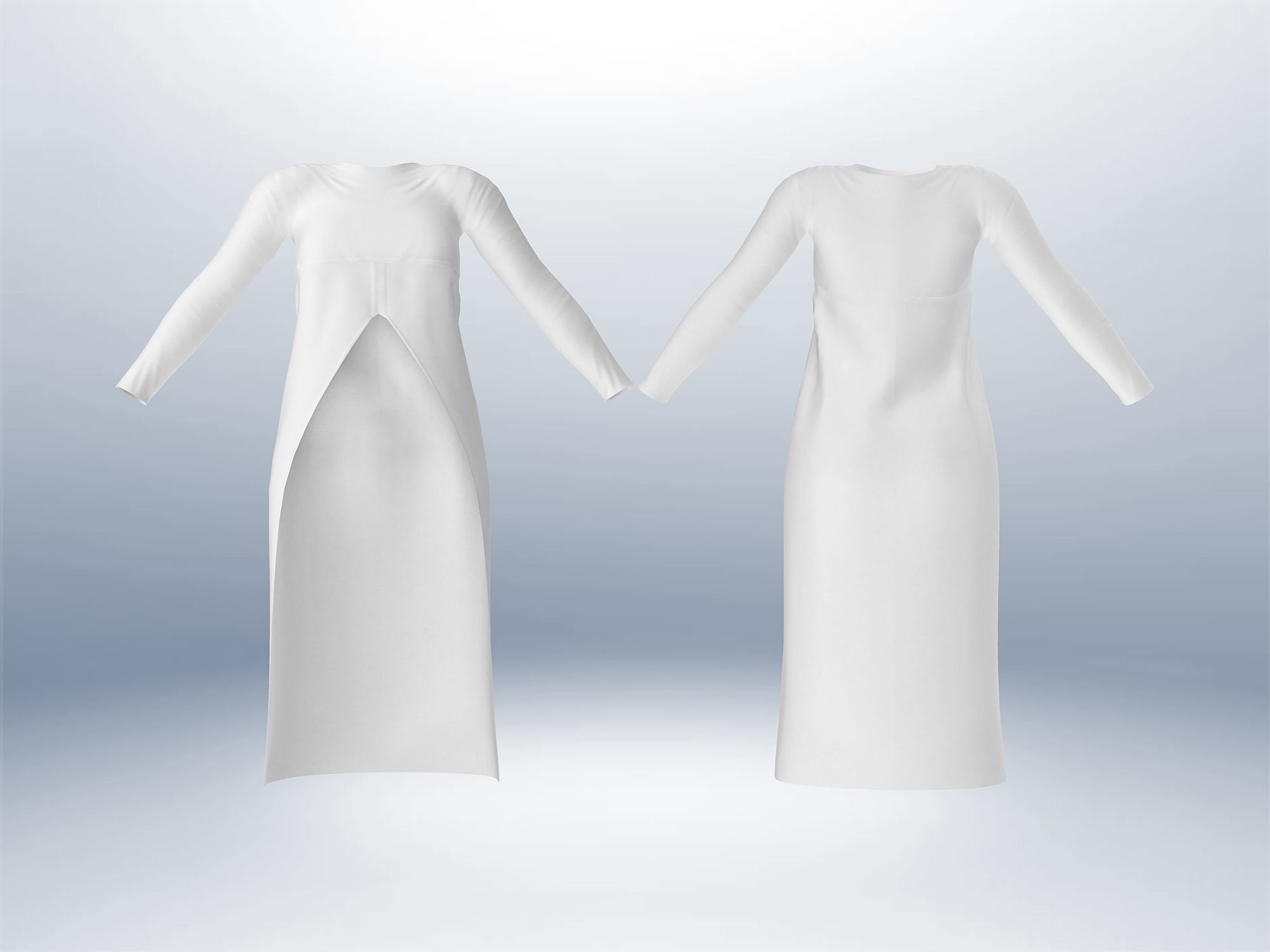 Tail Top and Separatable Leggins Low-poly 3D model_4