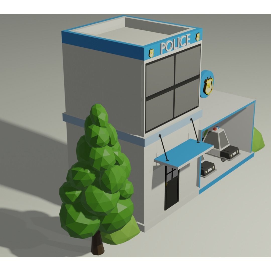 Police Station 3D model_5