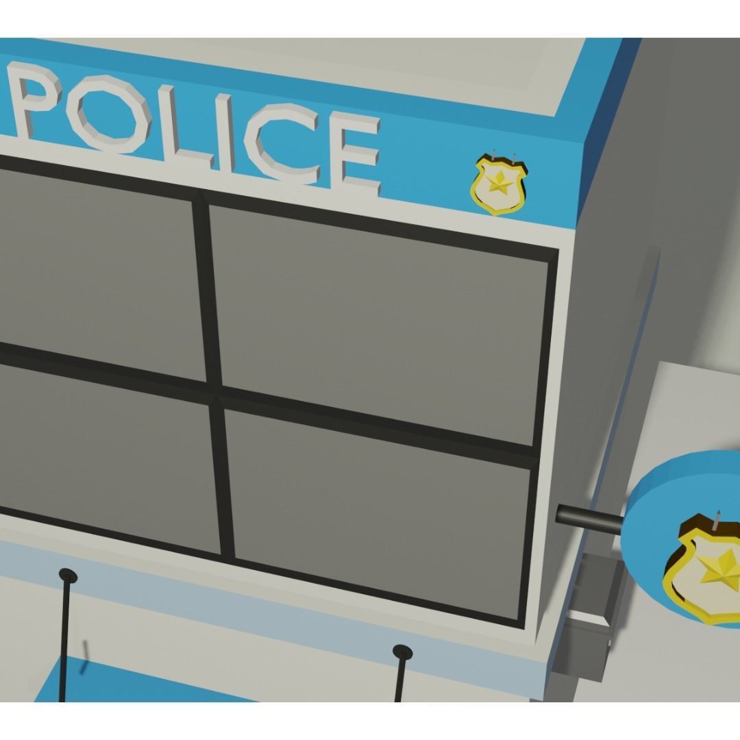 Police Station 3D model_6