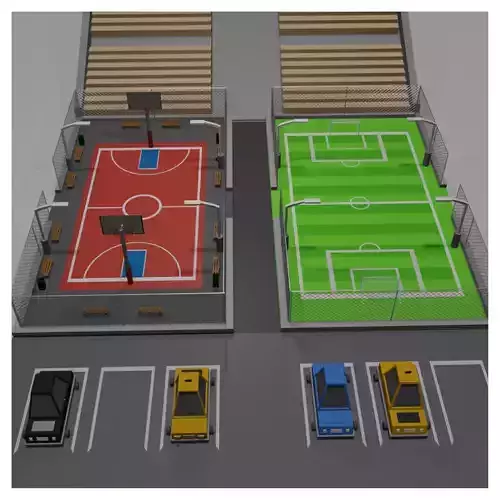 Basket and Football court
