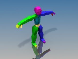 Businessman Game model Low-poly 3D model_42