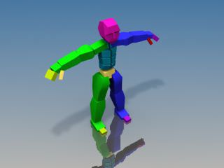 Businessman Game model Low-poly 3D model_11