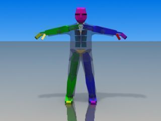 Businessman Game model Low-poly 3D model_20