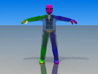Businessman Game model Low-poly 3D model_5