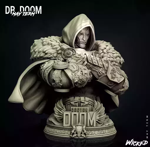 Wicked Marvel Dr Doom Bust STLs 