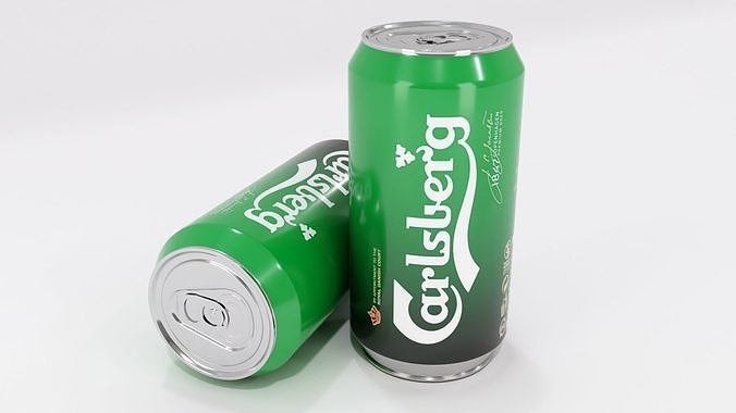 Carlsberg Beer Can 300ml  3D model