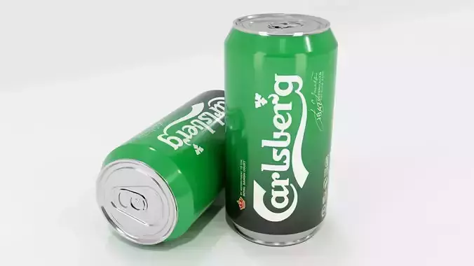 Carlsberg Beer Can 300ml  3D model
