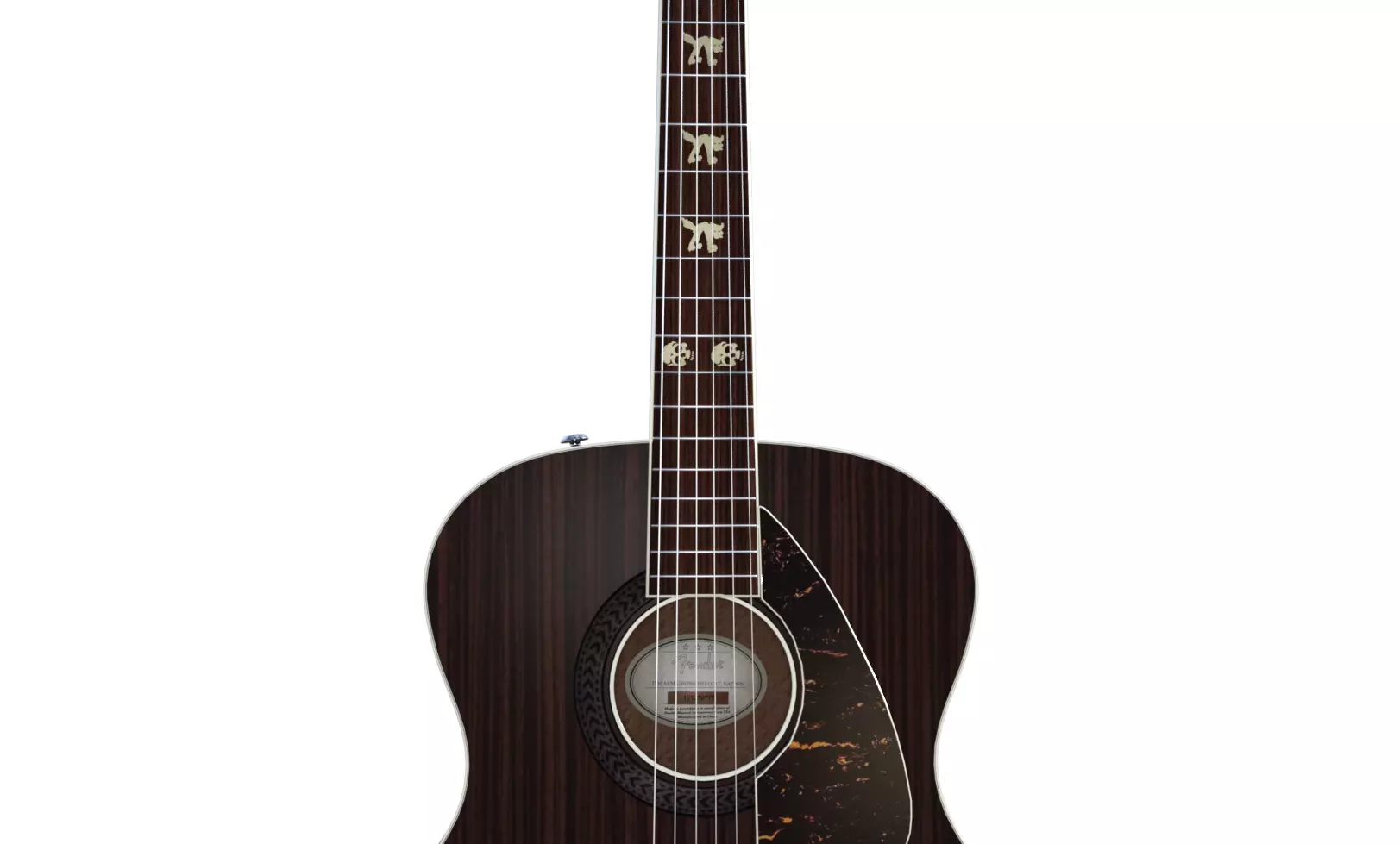 Tim Armstrong Hellcat Acoustic Guitar 3D model