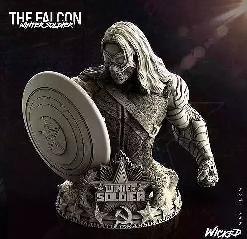 Wicked Marvel Winter Soldier Bust STLs