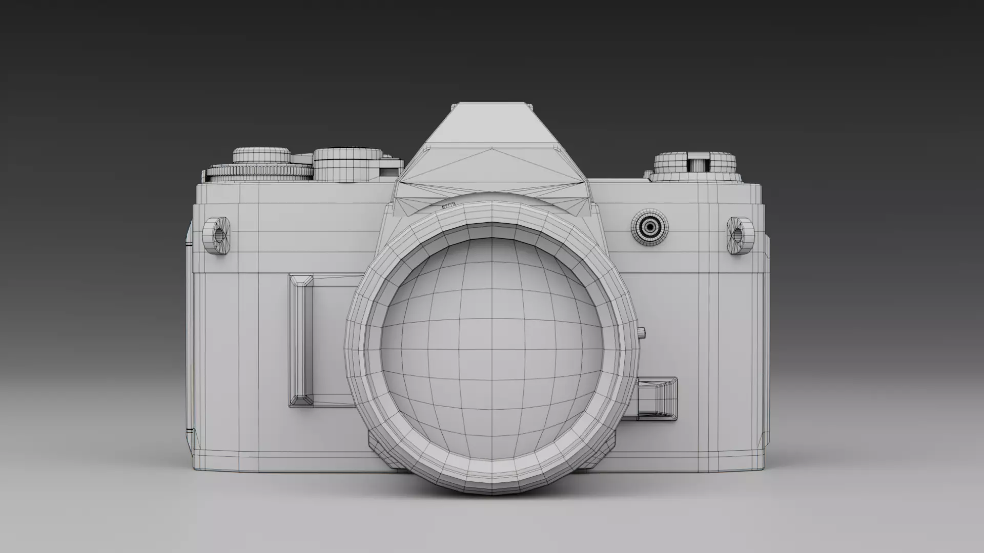Canon AT-1 Camera Low-poly 3D model_12