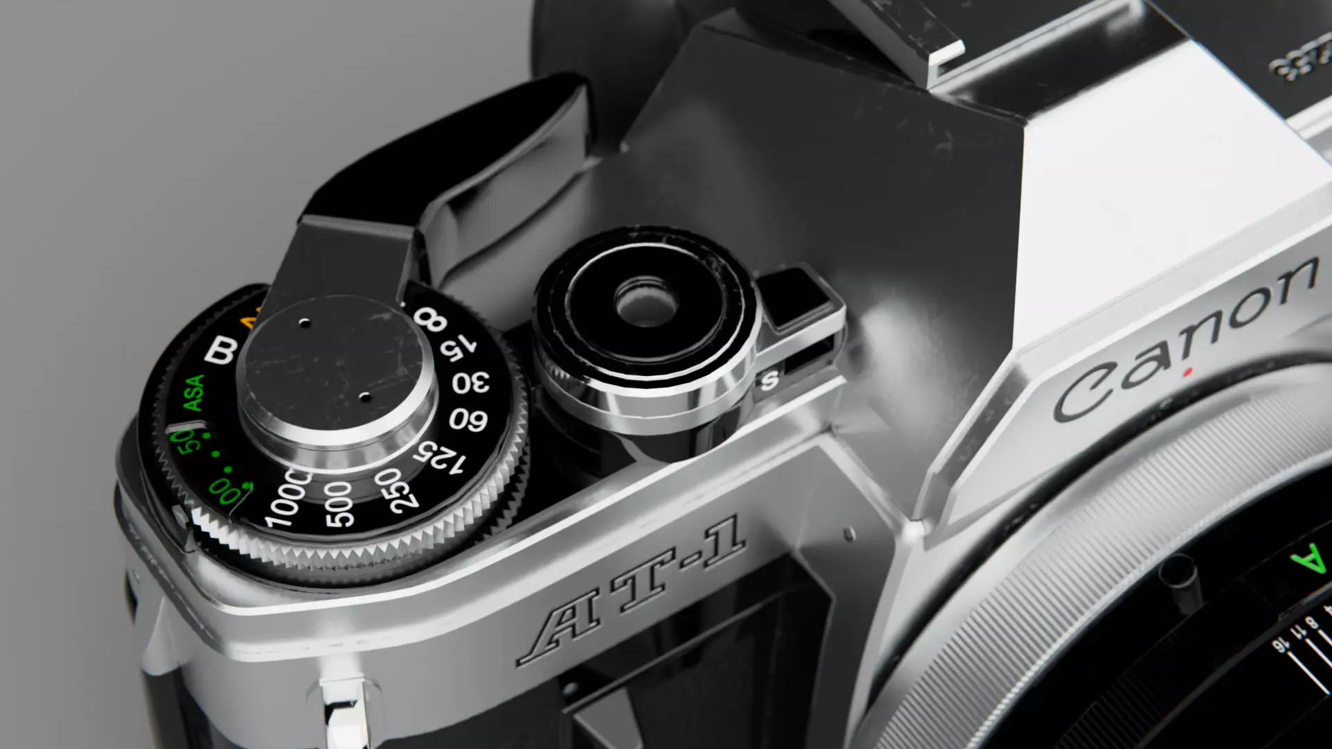 Canon AT-1 Camera Low-poly 3D model_8