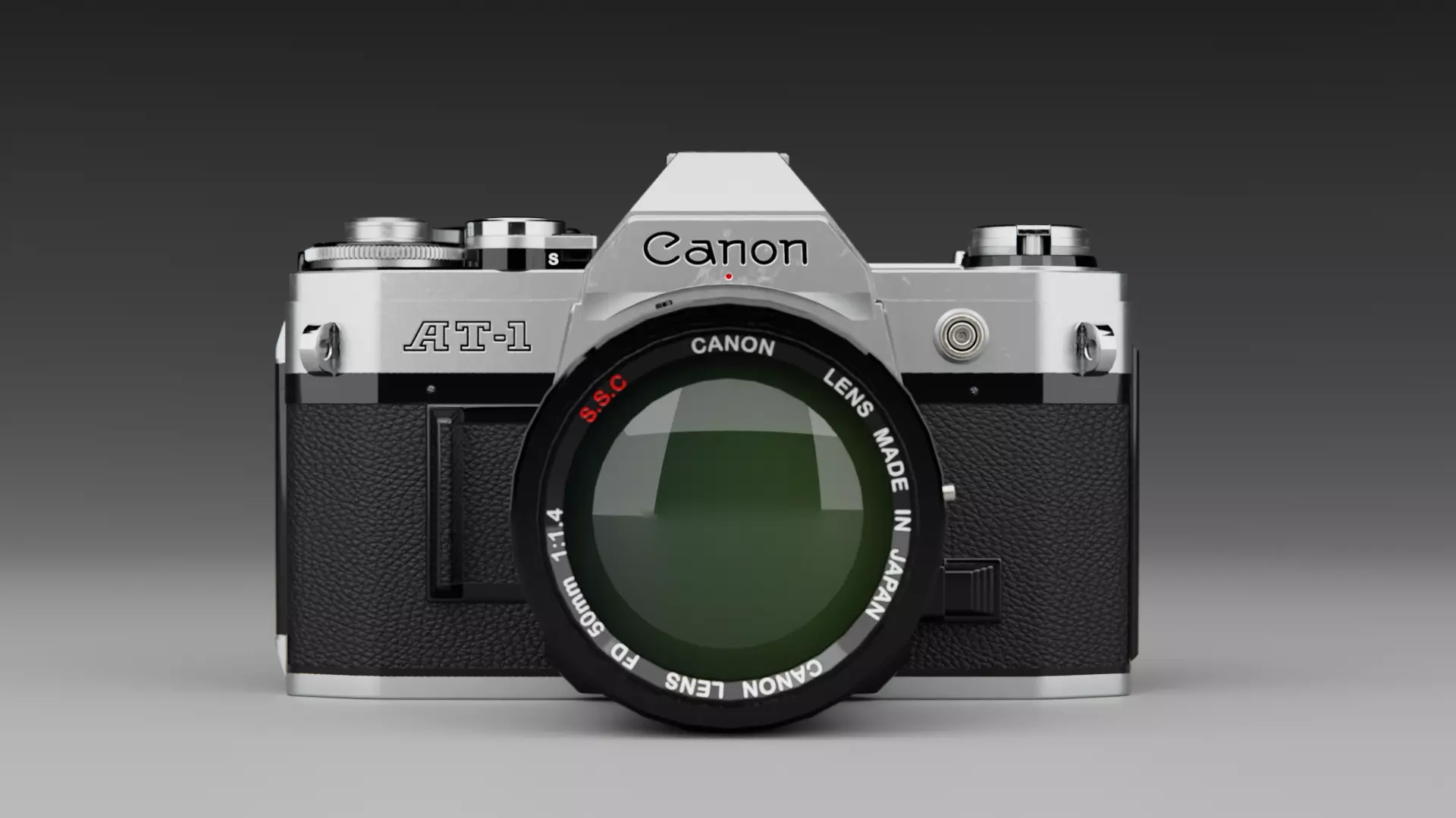 Canon AT-1 Camera Low-poly 3D model_1
