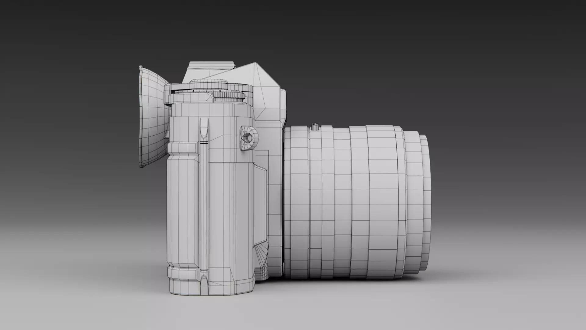 Canon AT-1 Camera Low-poly 3D model_13