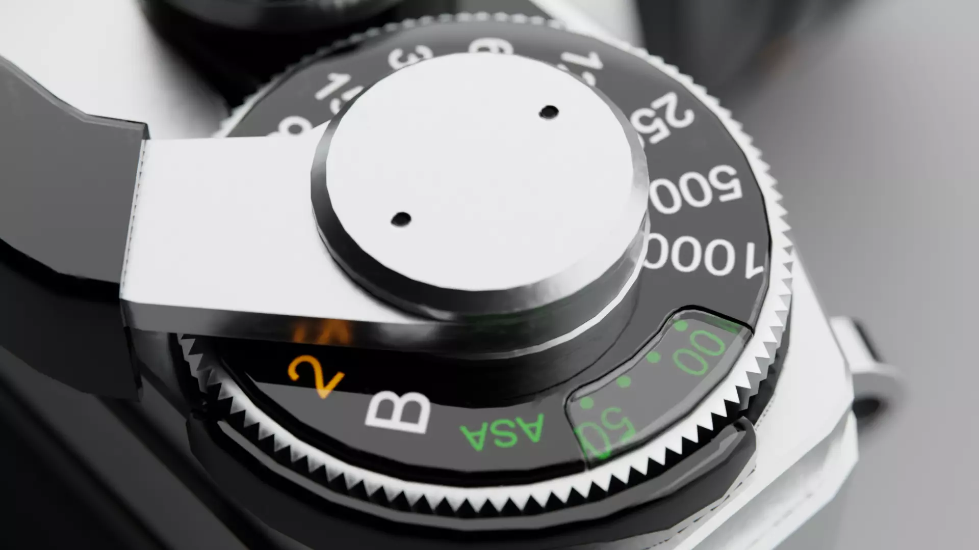 Canon AT-1 Camera Low-poly 3D model_9