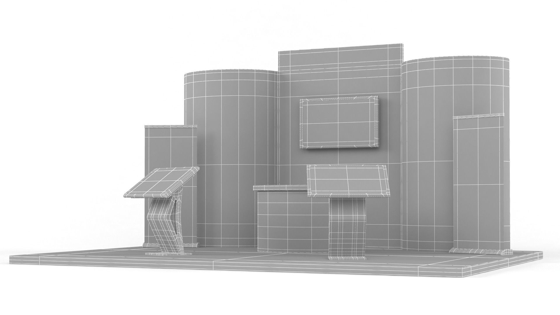 Exhibition Stand Design 3D model_10