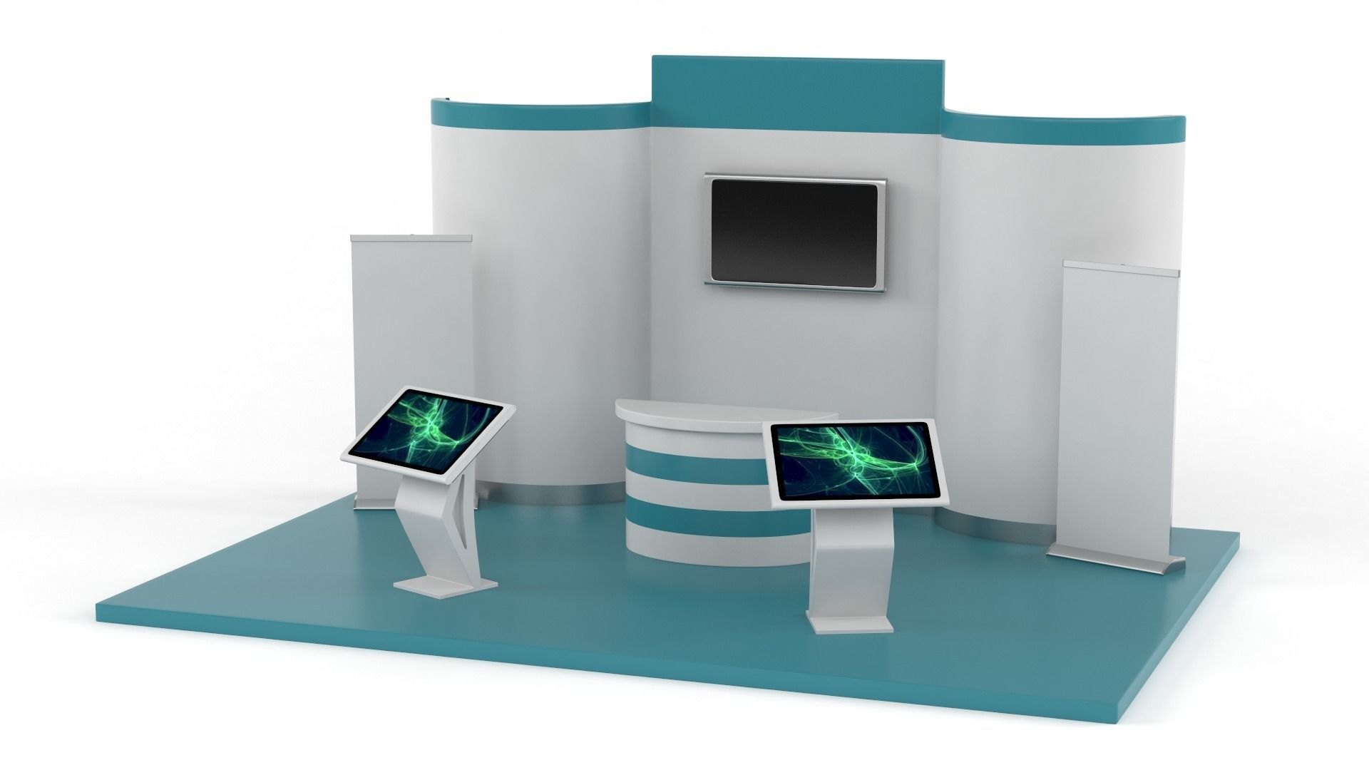 Exhibition Stand Design 3D model_1