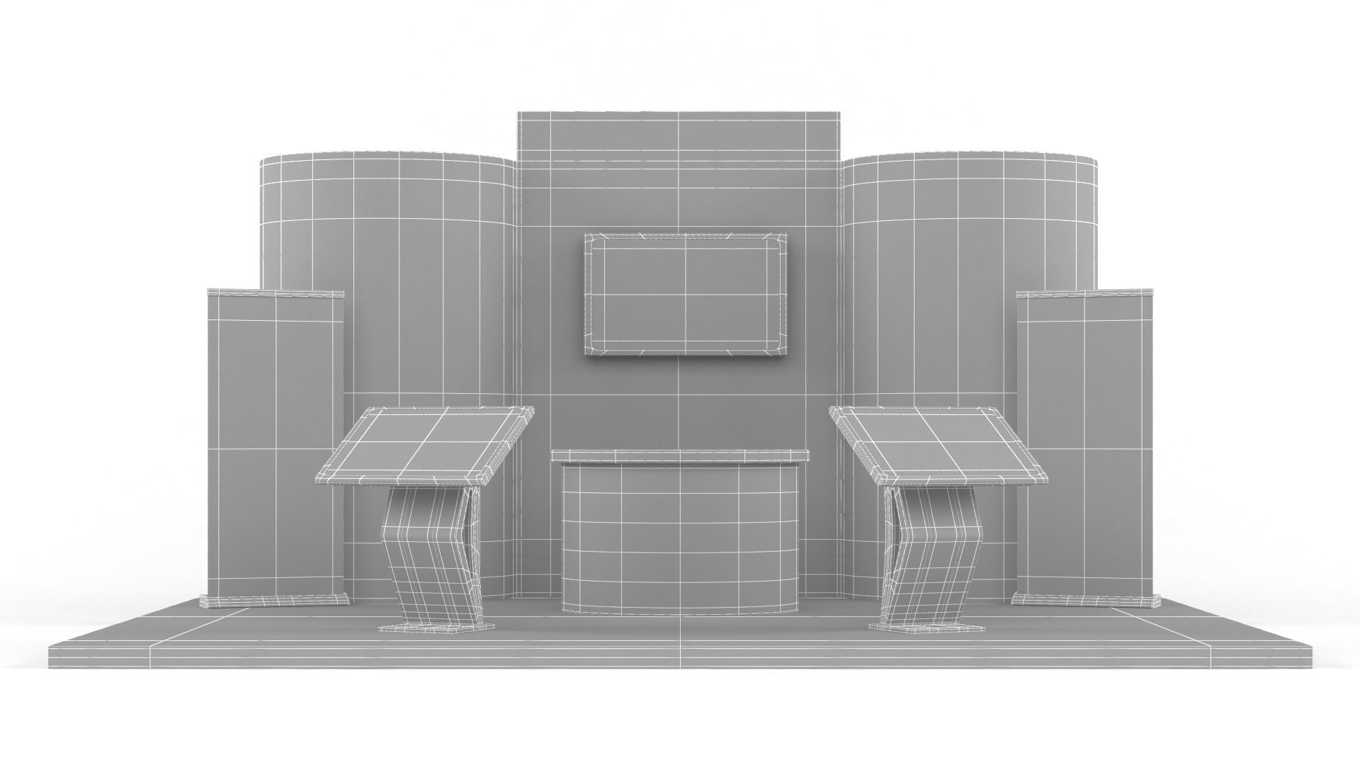 Exhibition Stand Design 3D model_6