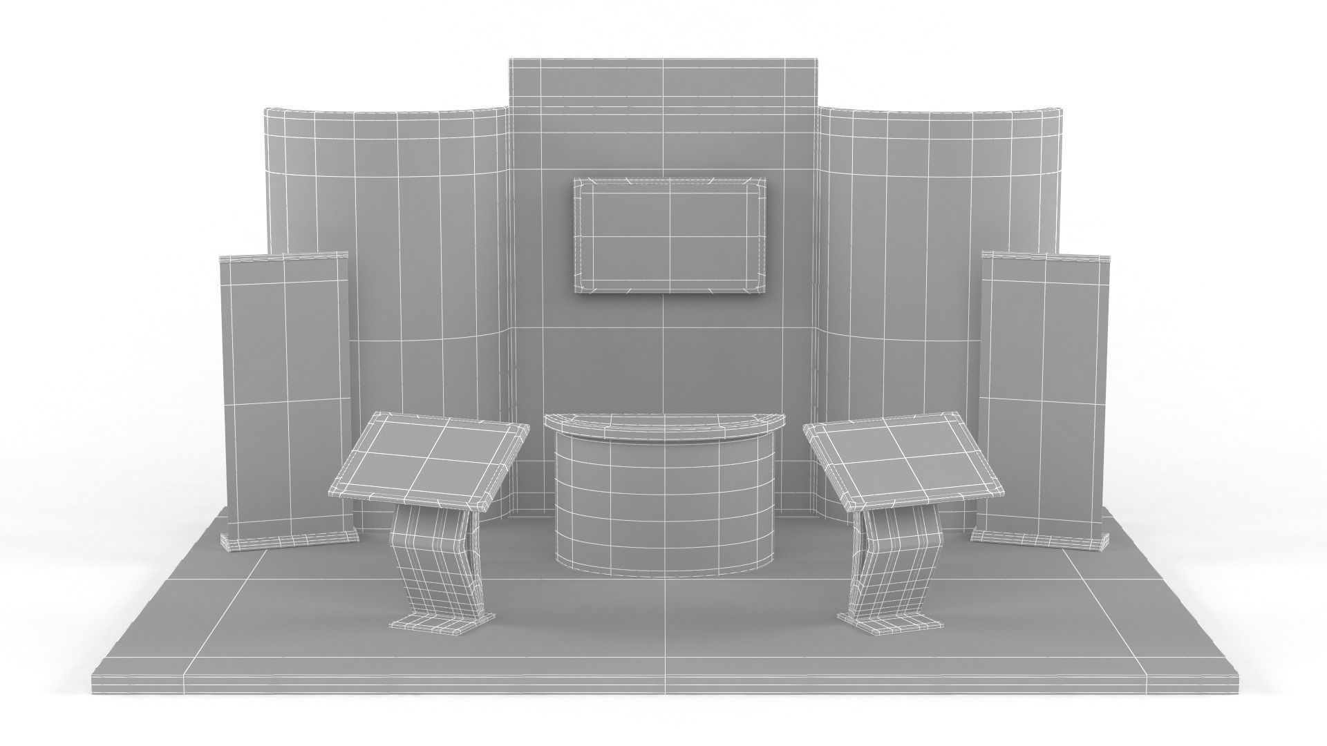 Exhibition Stand Design 3D model_11