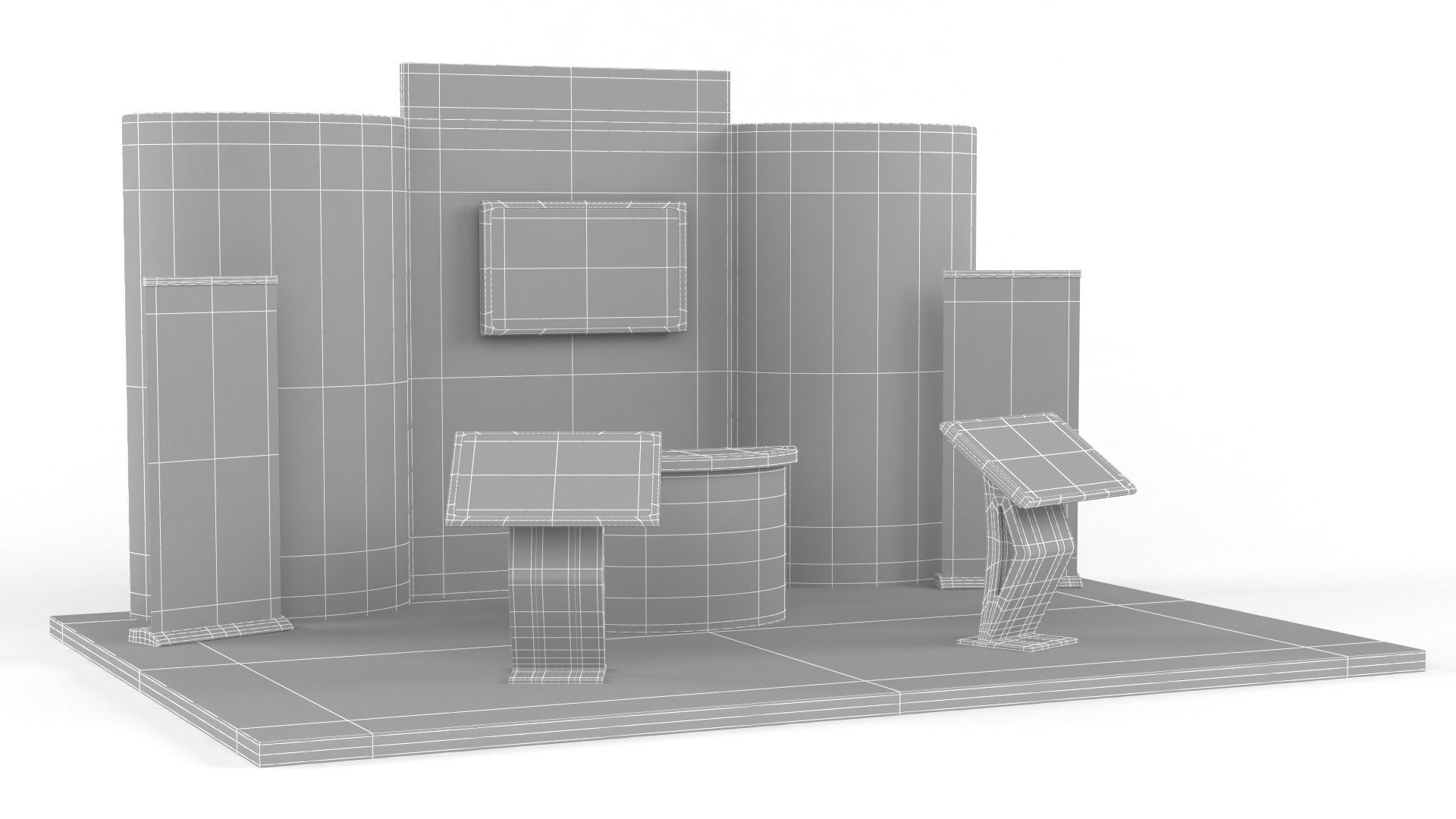 Exhibition Stand Design 3D model_9