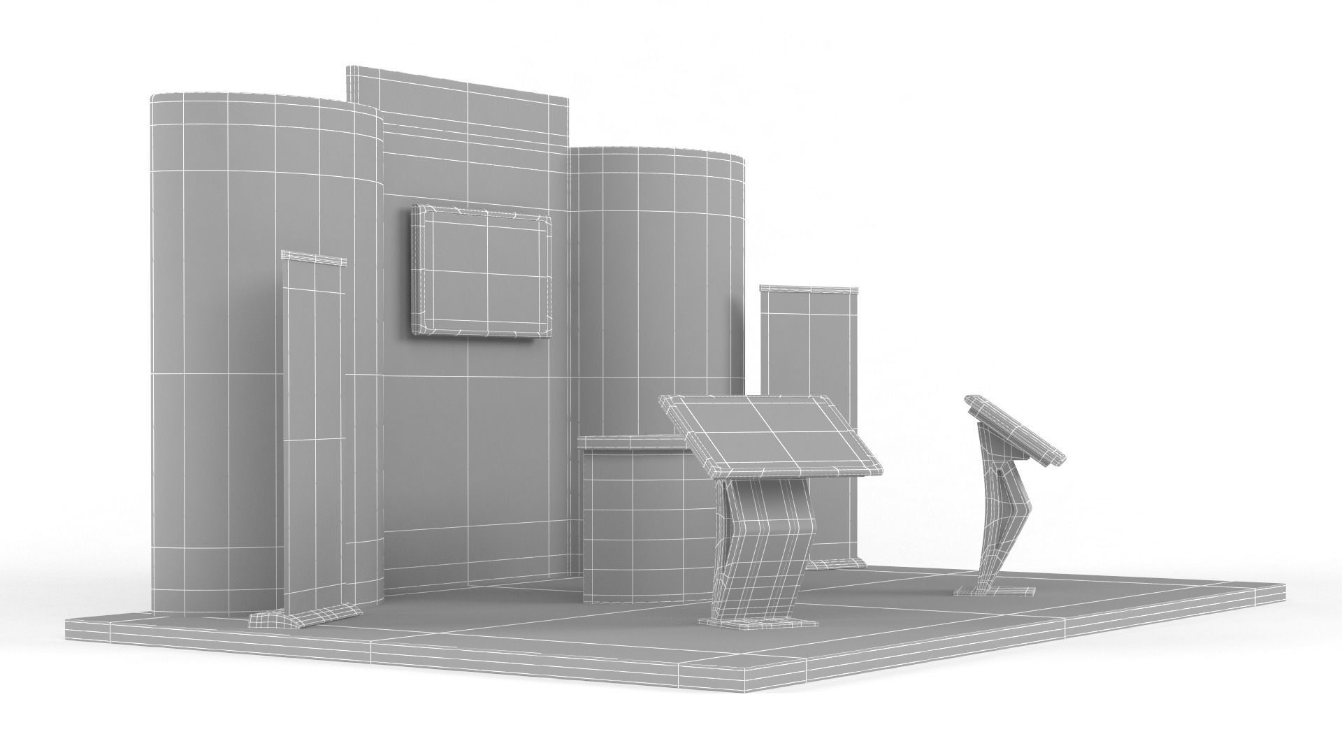 Exhibition Stand Design 3D model_8