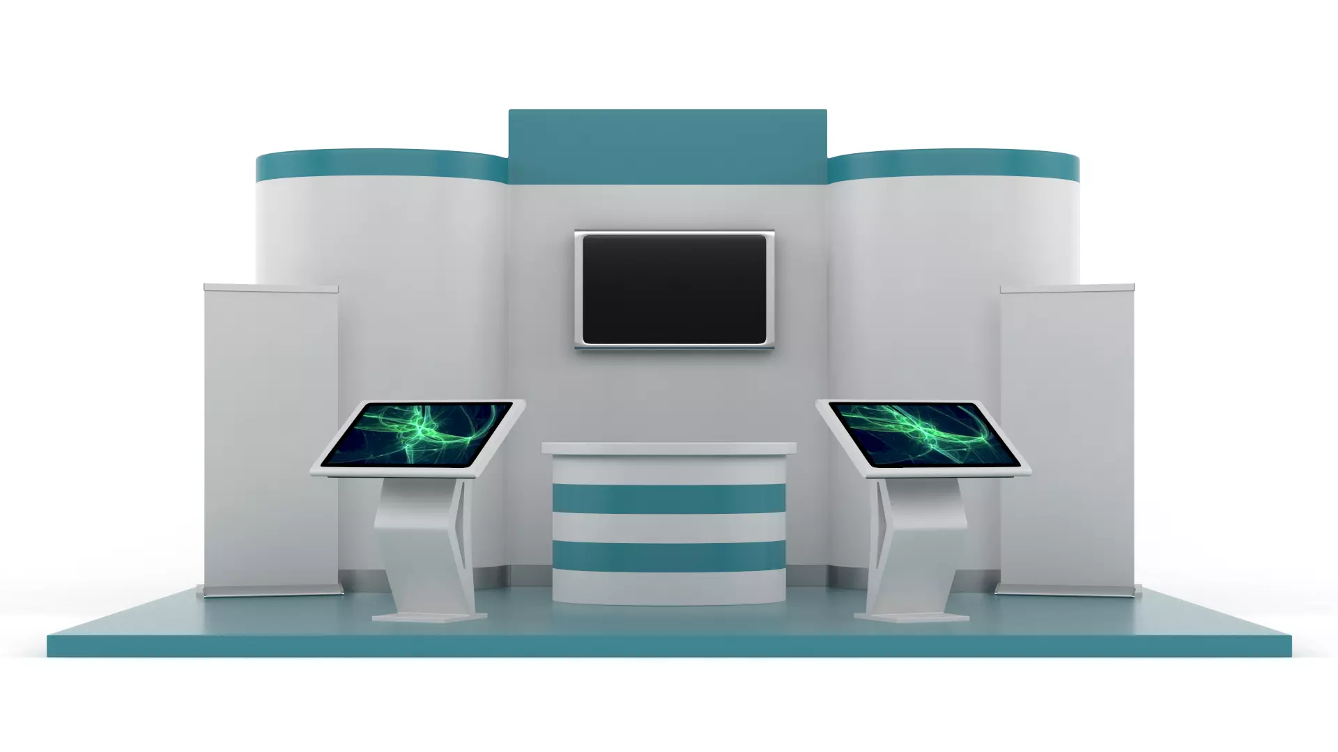 Exhibition Stand Design 3D model_0