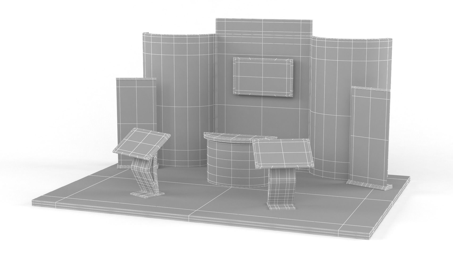 Exhibition Stand Design 3D model_7