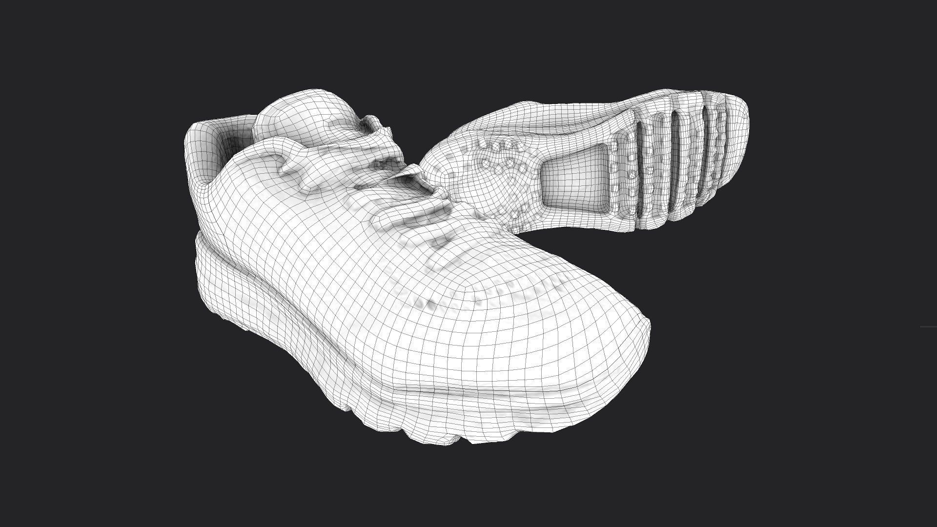Sneakers nike air max running shoe Low-poly 3D model_6
