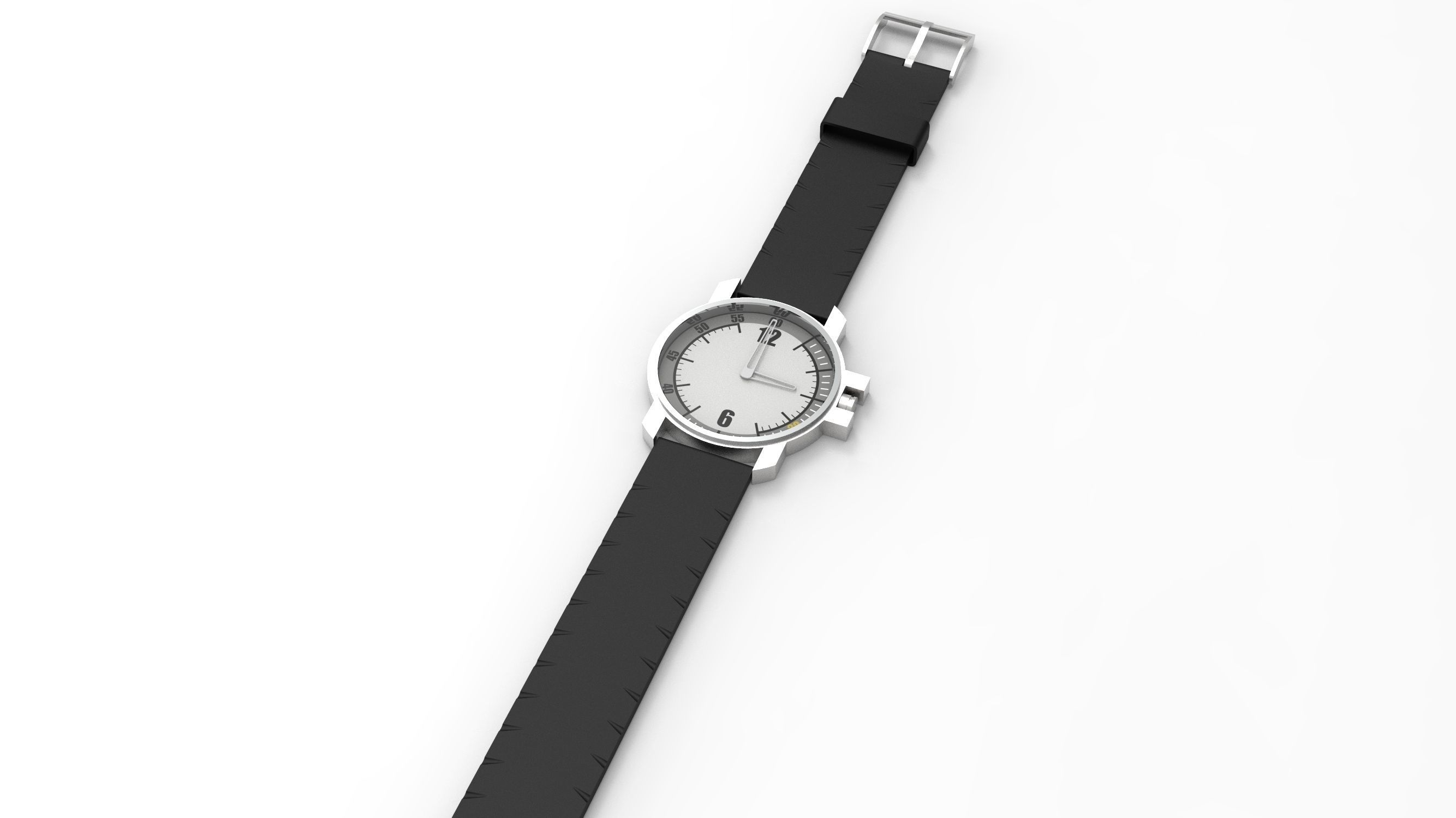 Wrist Watch  Free 3D model_1