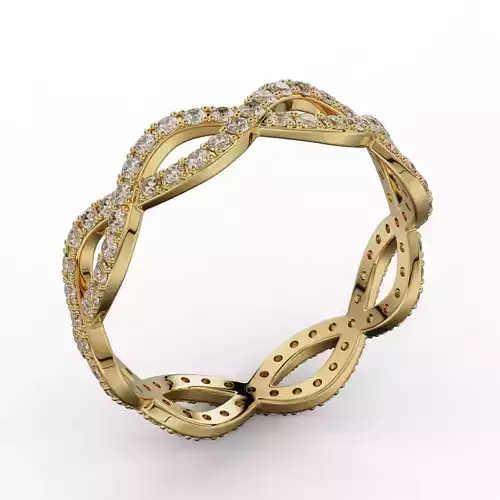 Pave ring woman stones 