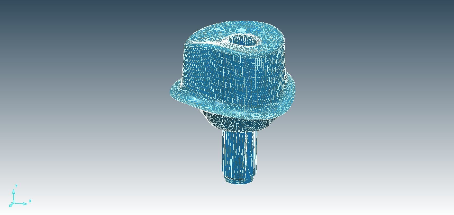 Digital Dental Implant Model with a Lab Analog 3D print model_19