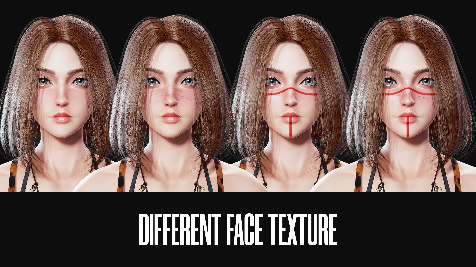 Shaman Girl - Game Ready Low-poly 3D model_7